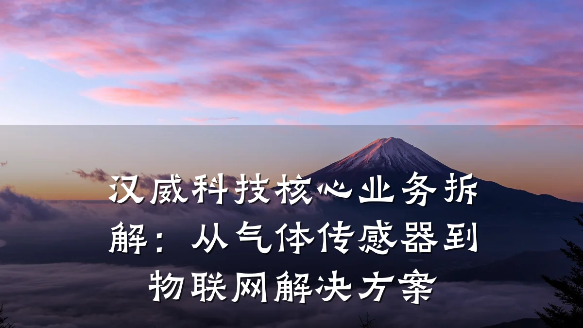 汉威科技核心业务拆解:从气体传感器到物联网解决方案