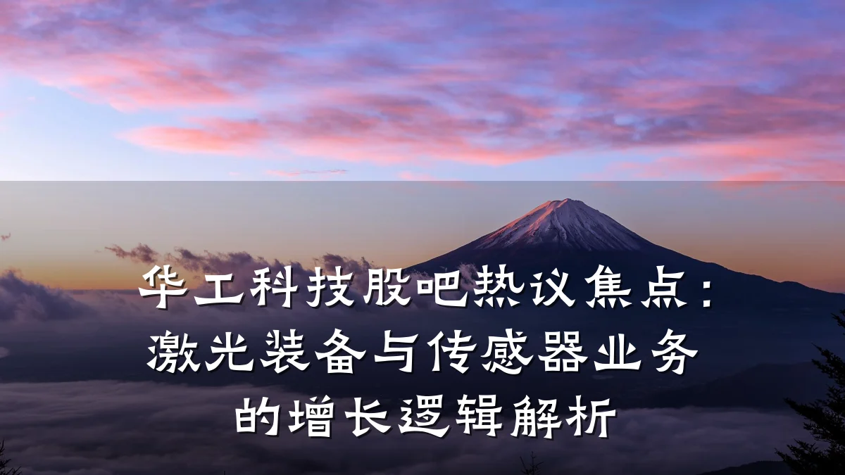 华工科技股吧热议焦点：激光装备与传感器业务的增长逻辑解析