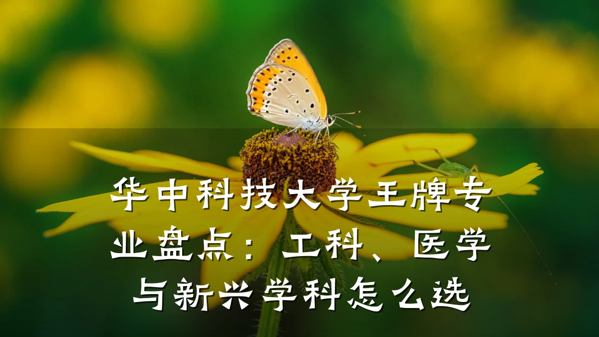 华中科技大学王牌专业盘点：工科、医学与新兴学科怎么选