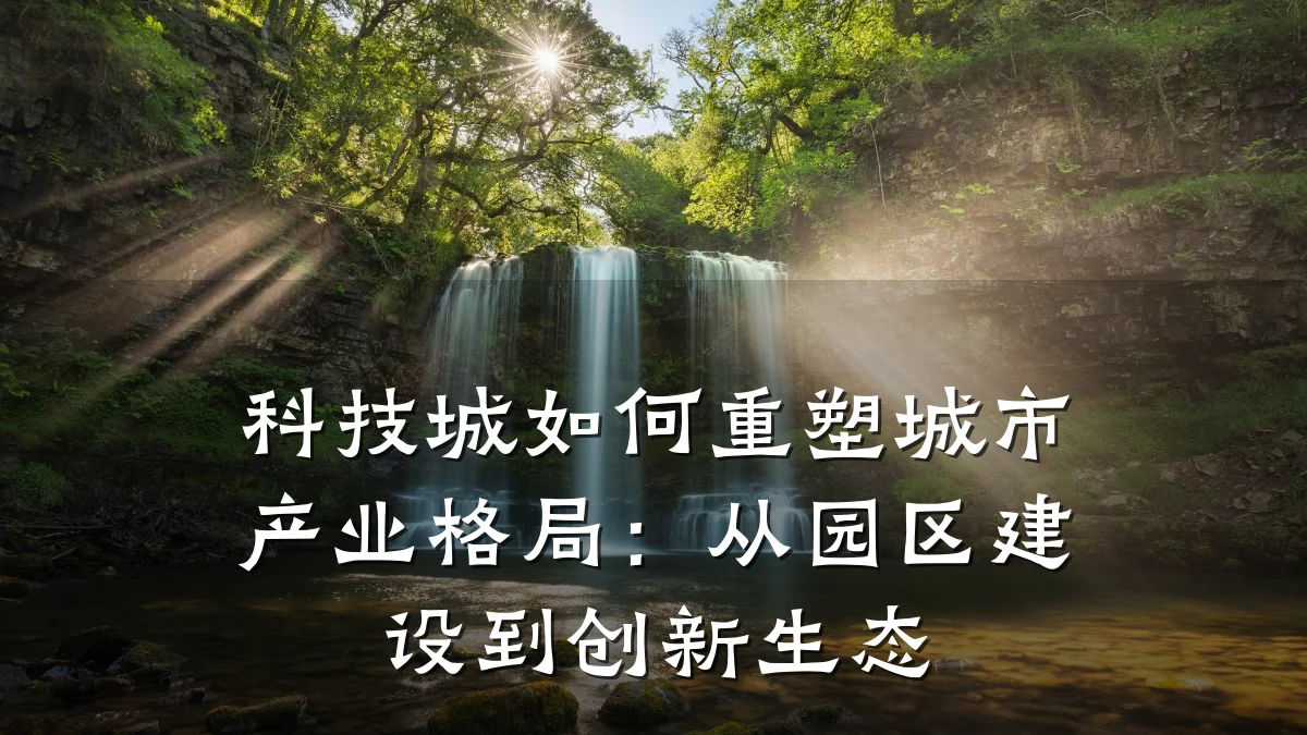 科技城如何重塑城市产业格局:从园区建设到创新生态
