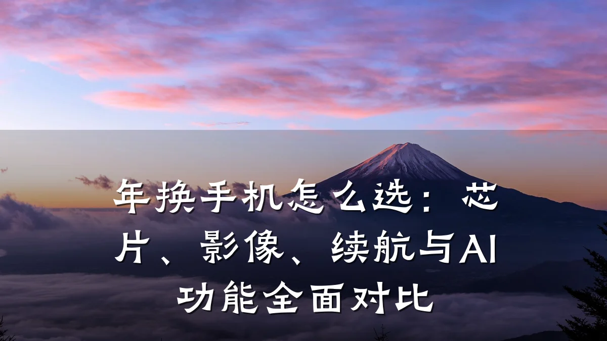 年换手机怎么选:芯片、影像、续航与AI功能全面对比
