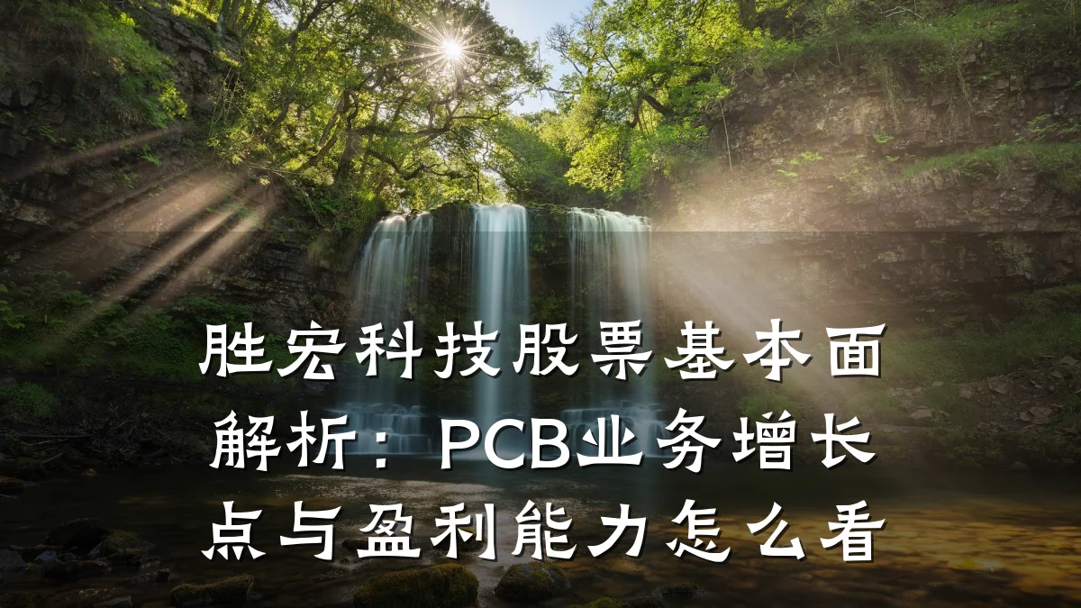 胜宏科技股票基本面解析：PCB业务增长点与盈利能力怎么看