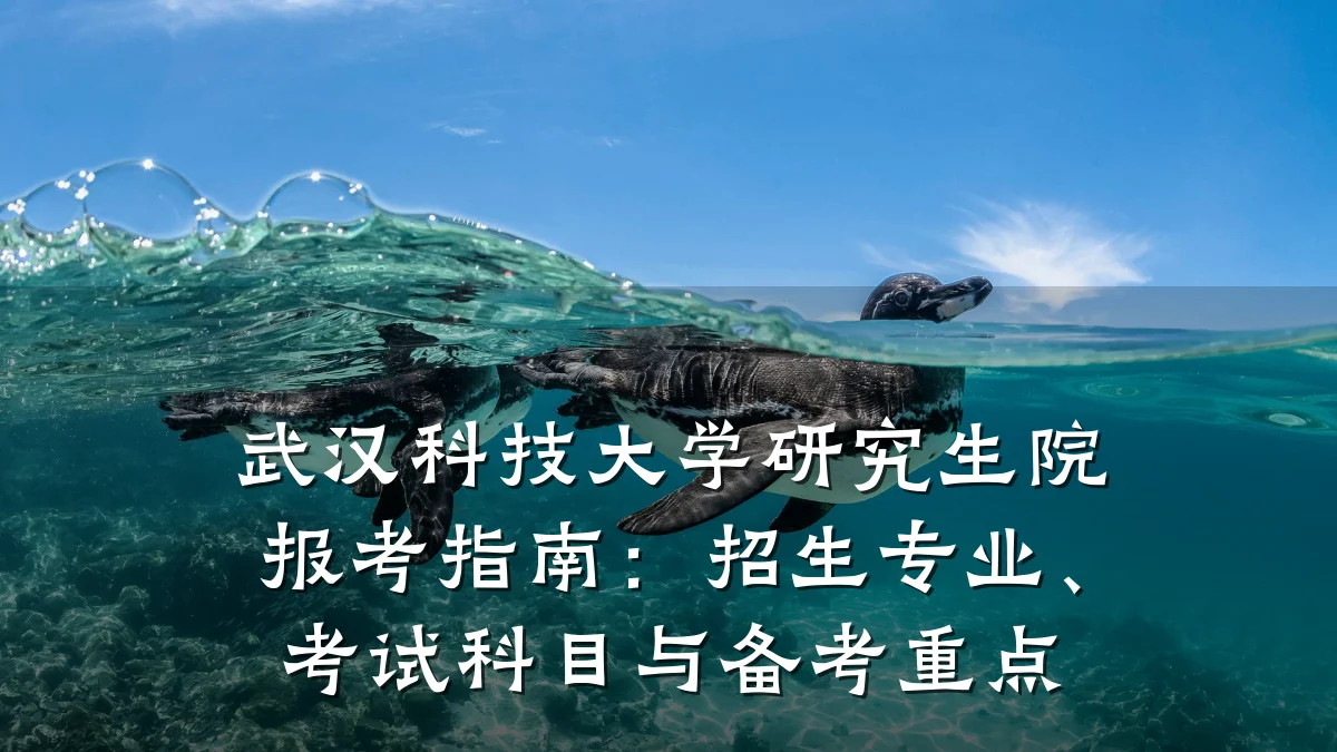 武汉科技大学研究生院报考指南:招生专业、考试科目与备考重点