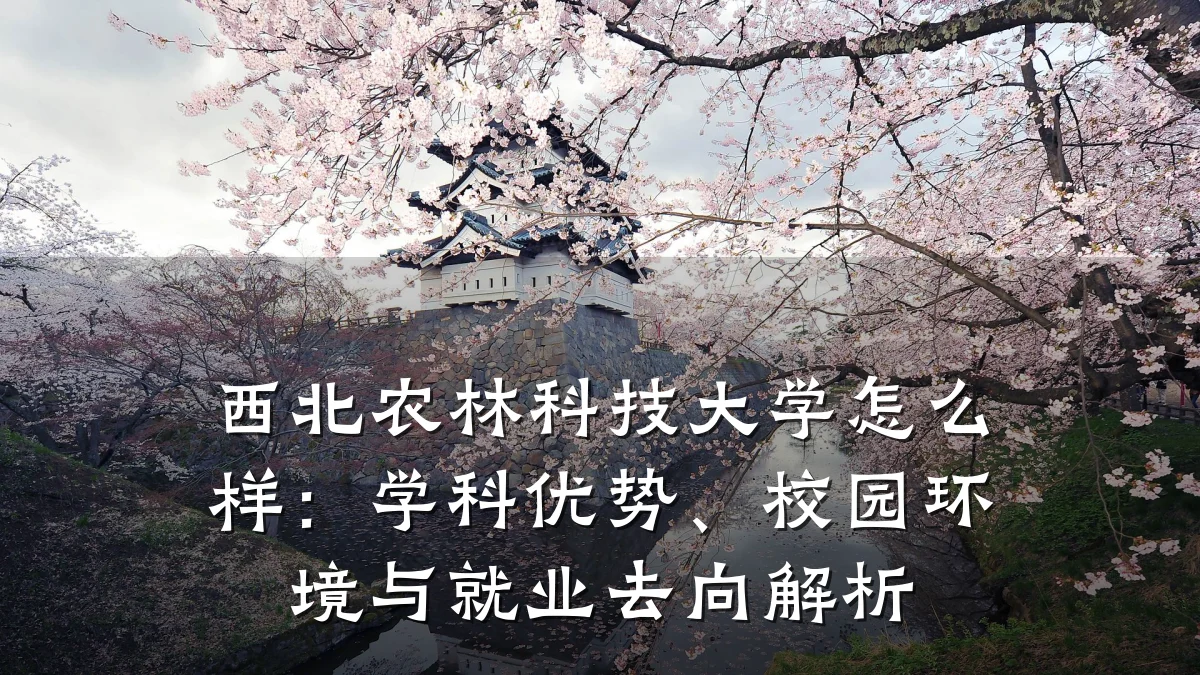 西北农林科技大学怎么样：学科优势、校园环境与就业去向解析