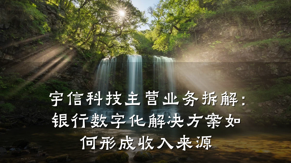 宇信科技主营业务拆解:银行数字化解决方案如何形成收入来源