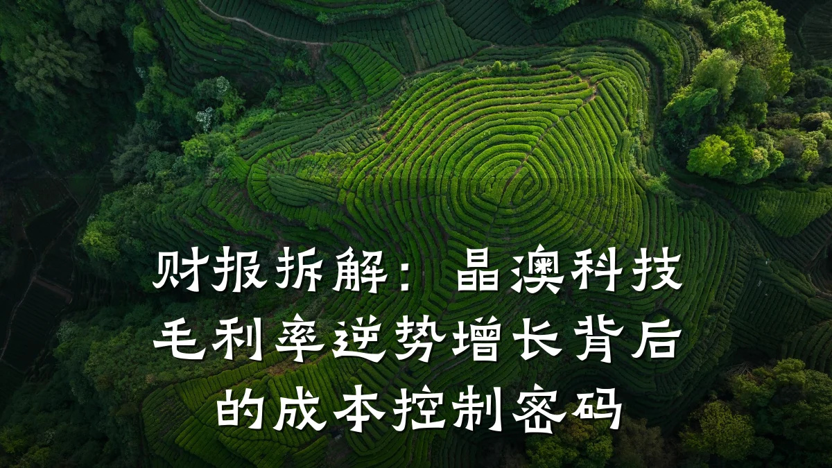 财报拆解:晶澳科技毛利率逆势增长背后的成本控制密码