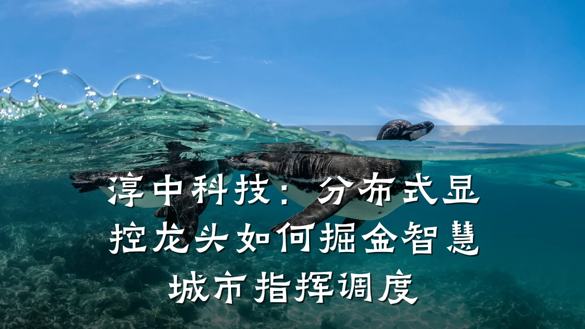 淳中科技:分布式显控龙头如何掘金智慧城市指挥调度