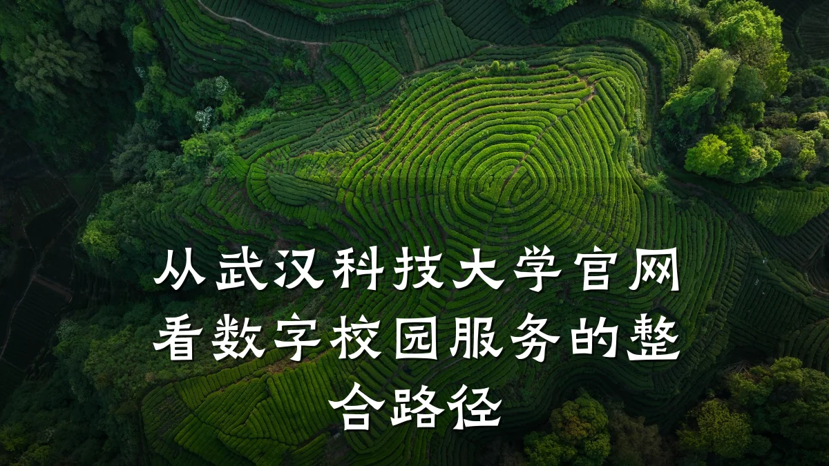 从武汉科技大学官网看数字校园服务的整合路径