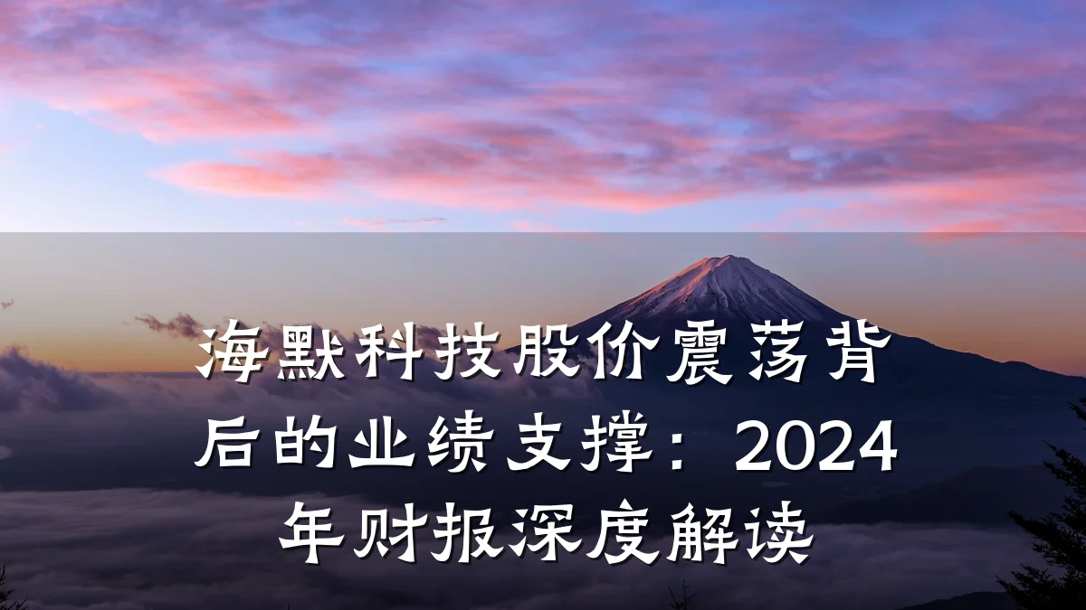 海默科技股价震荡背后的业绩支撑:2024年财报深度解读