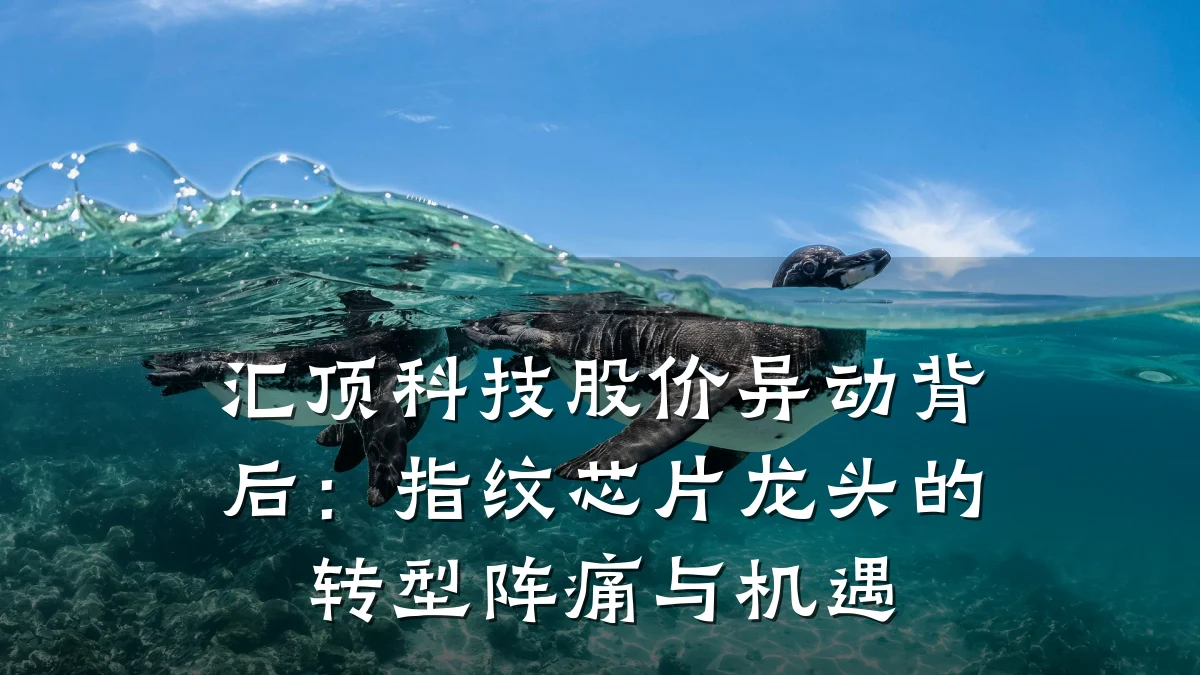 汇顶科技股价异动背后:指纹芯片龙头的转型阵痛与机遇