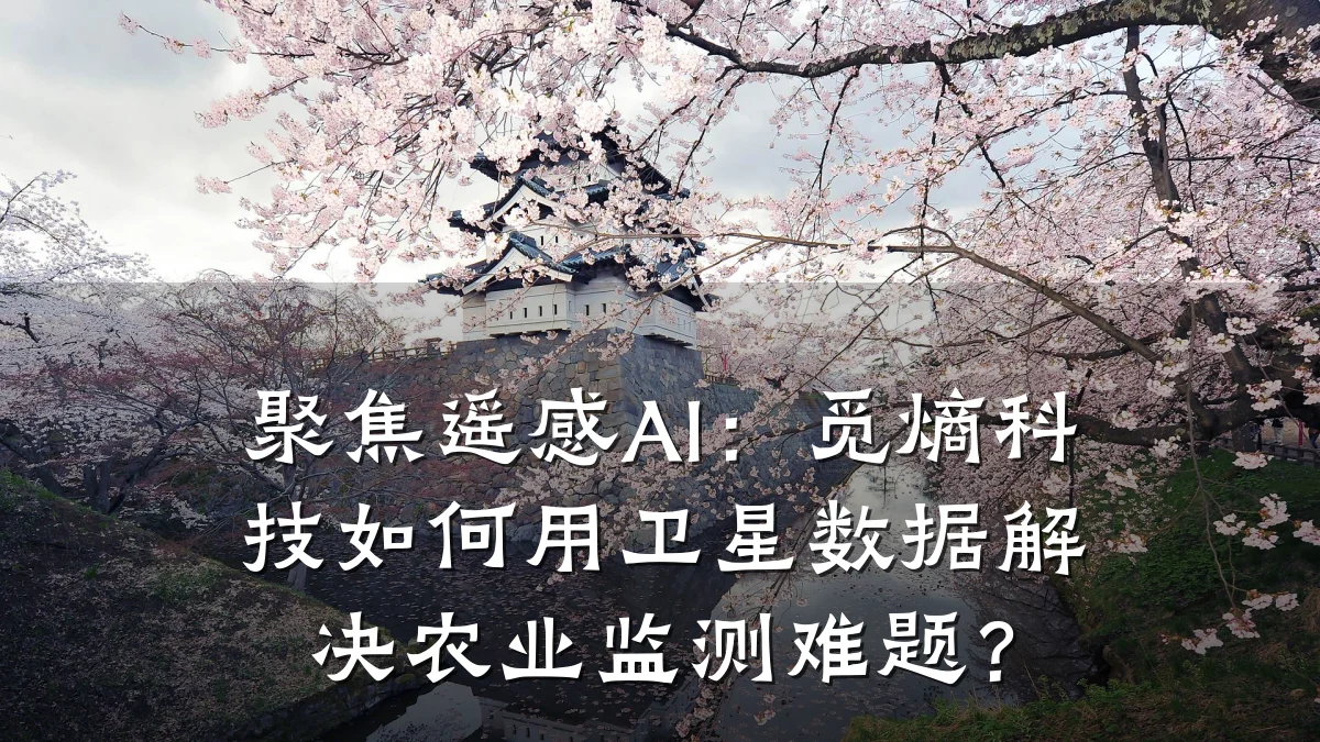 聚焦遥感AI:觅熵科技如何用卫星数据解决农业监测难题?