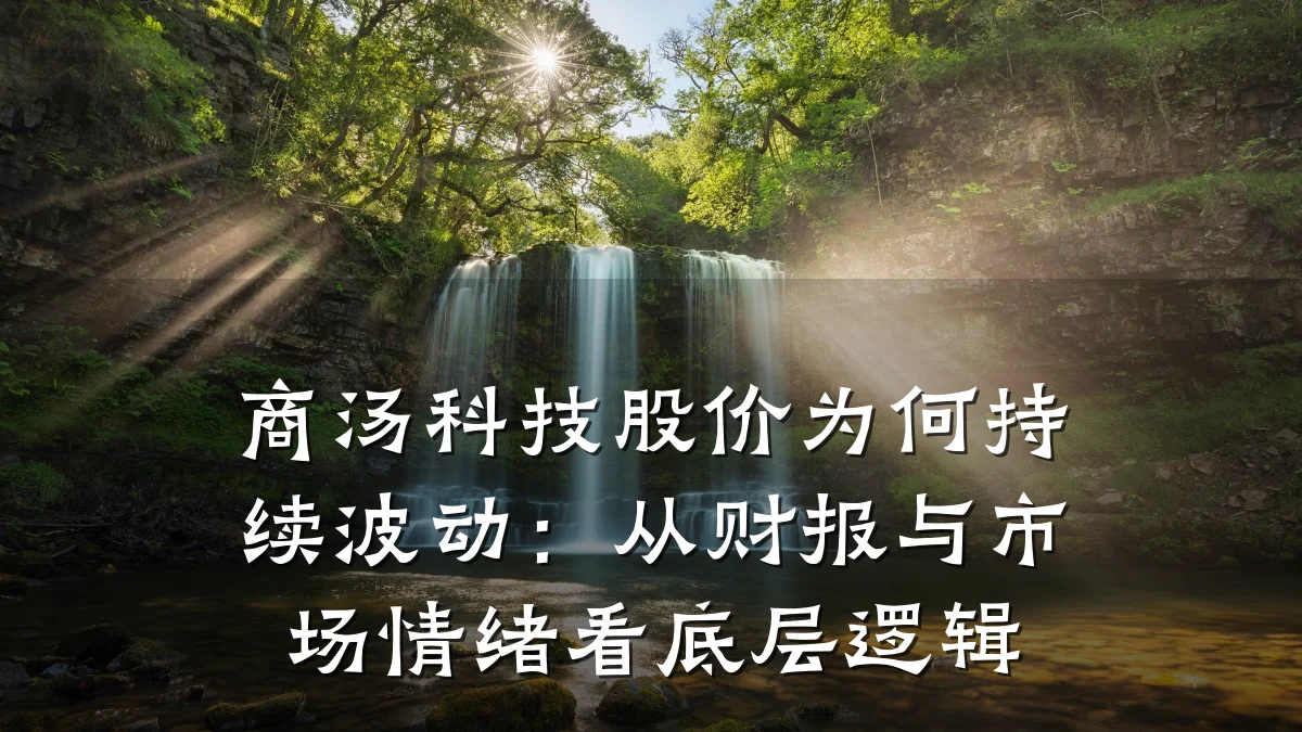 商汤科技股价为何持续波动:从财报与市场情绪看底层逻辑