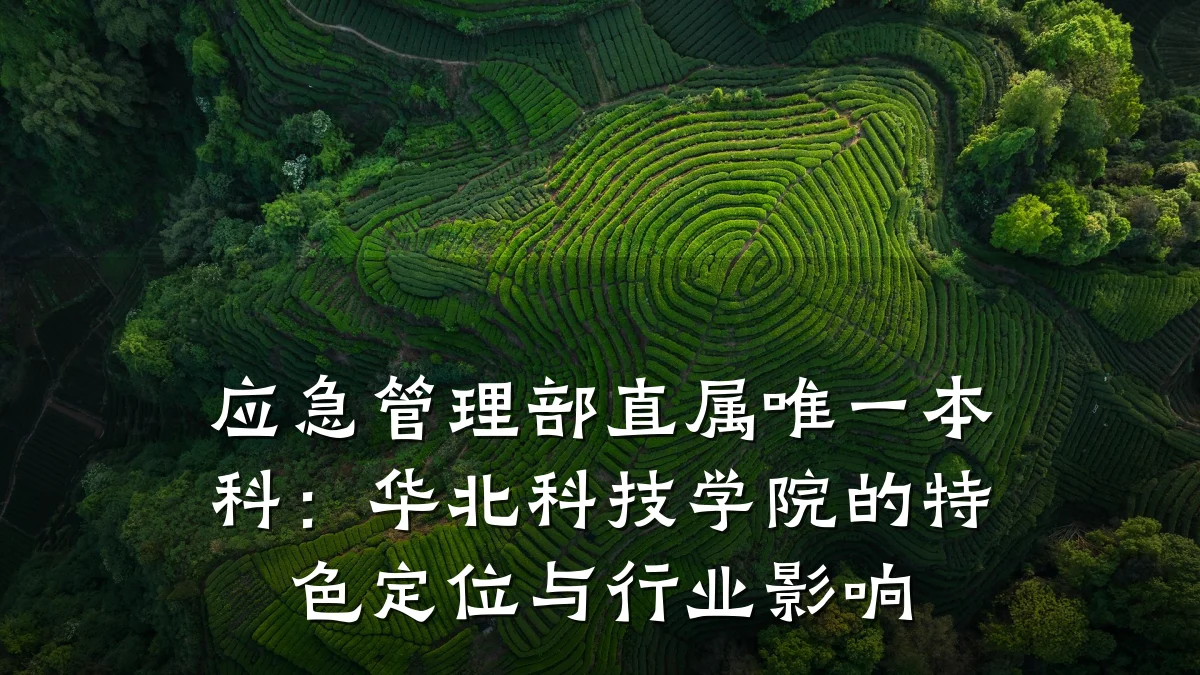 应急管理部直属唯一本科:华北科技学院的特色定位与行业影响