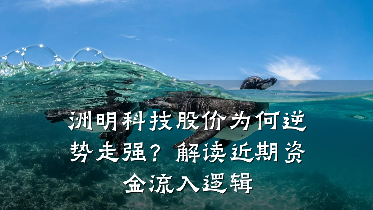 洲明科技股价为何逆势走强?解读近期资金流入逻辑